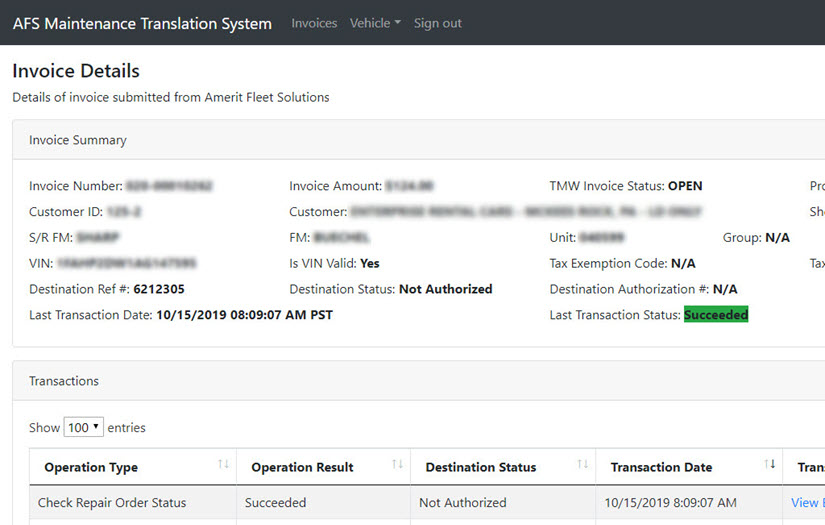 Amerit Fleet Solutions MTS screenshot 2